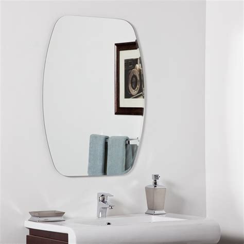 315 Rounded Corners Rectangle Modern Frameless Wall Mount Mirror