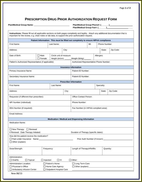 Humana Medicare Prior Auth Form For Medication Form Resume Examples