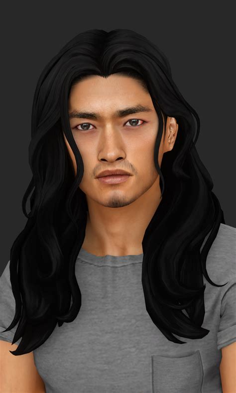 Wistful Castle Sims Hair Sims 4 Collections Long Hair Styles Men