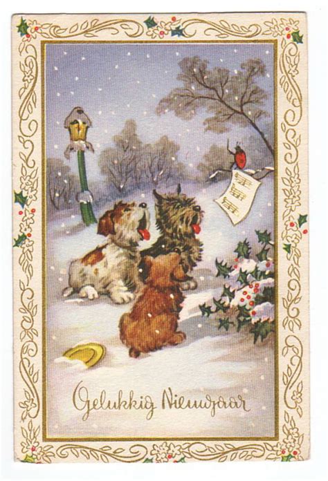 Free Vintage Animal Christmas Cards Hubpages