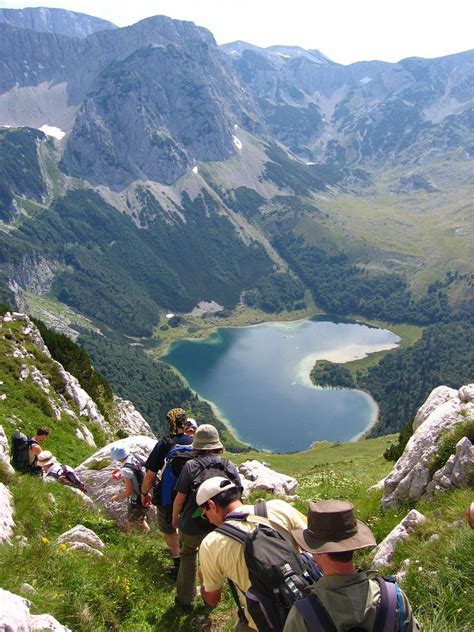 Descending From Maglic Peak Towards Trnovacko Lake In Sutjeska National