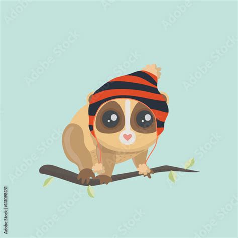 Cute Slow Loris Illustration Stock Image And Royalty Free Vector Files On Pic