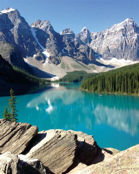 Items Similar To Moraine Lake In The Morning Canadian Rocky Mountains
