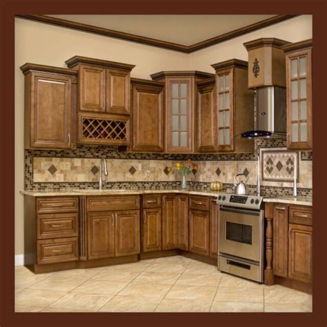 Plywood shaker utility kitchen cabinet soft close 4 rollouts in stained cinnamon. 10x10 All Solid Wood Kitchen Cabinets Geneva RTA for sale ...