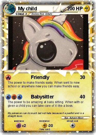 Pokémon My Child 1 1 Friendly My Pokemon Card