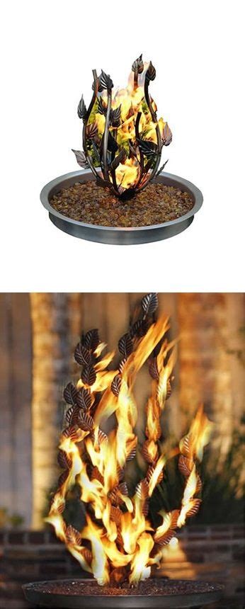Perfectly design your fire feature to coexist with your outdoor decor. 25" Burner Pan with Burning Bush - Propane | Diy gas fire ...