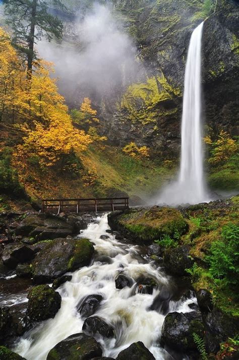 Elowah Falls In Oregon Beautiful Waterfalls Beautiful Nature
