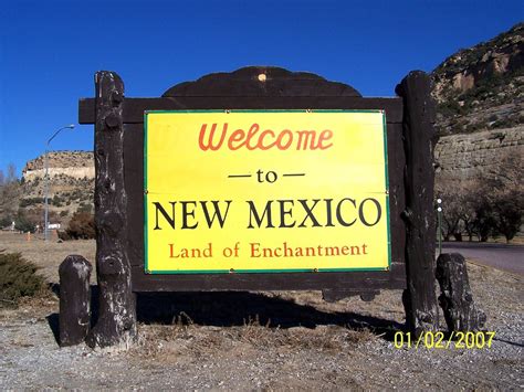 Welcome To New Mexico Welcome To New Mexico Sign At Rest A Flickr
