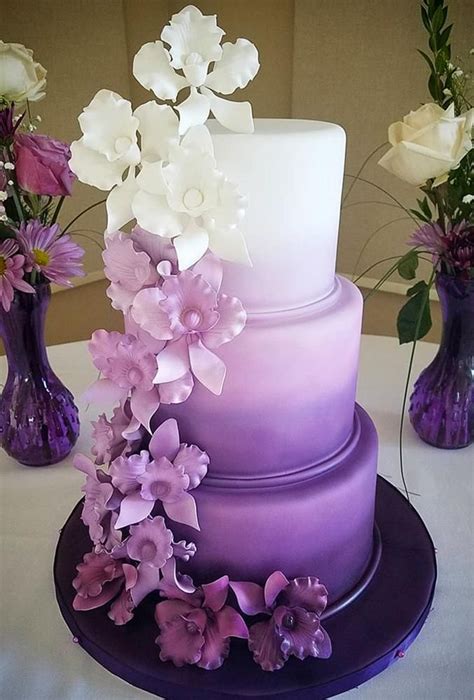 Beautiful And Tasty Wedding Cake Trends Purple Wedding Cakes Purple Wedding Cake