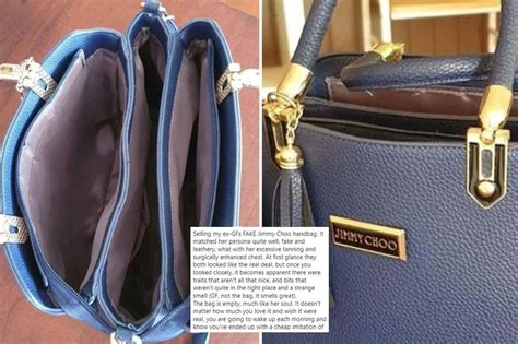 Bitter Bloke Writes Brutal Ad To Flog His Exs Fake Jimmy Choo Handbag Which Is ‘empty Like Her