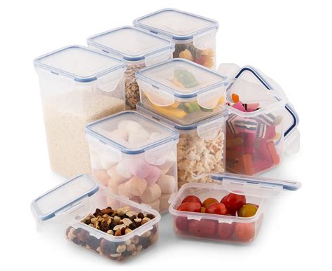 An airtight container will keep food from drying out, developing freezer burn, getting soggy and absorbing odors. Lock & Lock Pantry Classics Airtight Container Set - 9-Piece