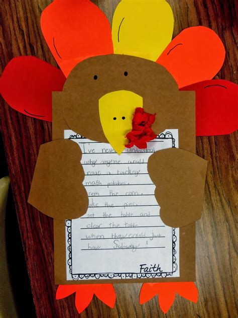 Thanksgiving Crafts For 2nd Graders
