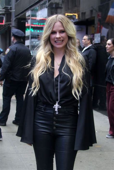8.5 x 8.5 glossy perfect calendar to decorate your office desc or as to gift for billie eilish lovers and fans. AVRIL LAVIGNE Arrives at Good Morning America in New York 02/15/2019 - HawtCelebs