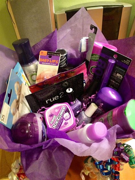 Favorite Color Themed Gift Basket Throw Together A Bunch Of Fun