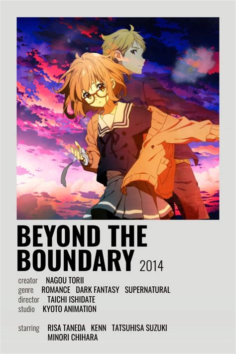 Beyond The Boundary Minimalist Poster Anime Ai Otaku Anime Kawaii