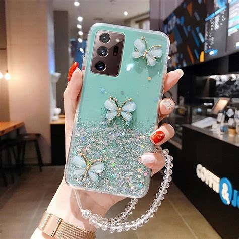 Luxury Bling Glitter Lanyard Phone Case For Samsung Galaxy S21 Etsy