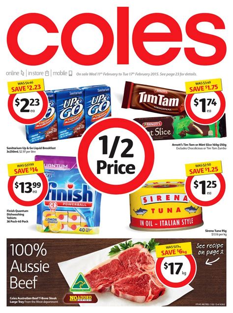 Coles Catalogue February 2015 Supermarket Products