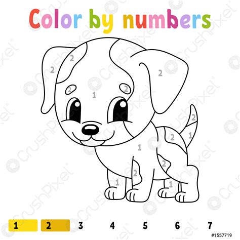 Color By Number Coloring Pages Dog Koala Color By Number Free