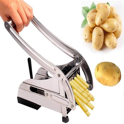 Silver Stainless Steel French Fry Maker Cutter For Home Id 21249363091