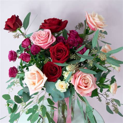 Amara Mixed Rose Hand Tied Bouquet Secret Garden Bespoke Florists