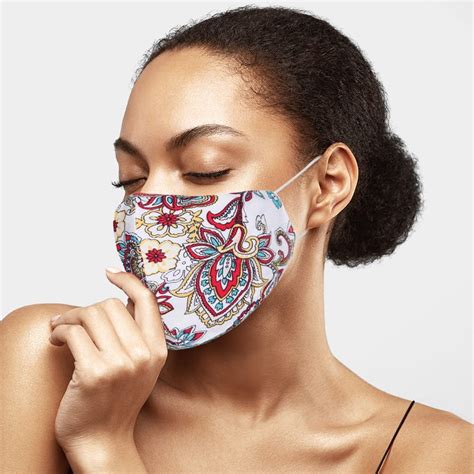 100 Cotton Adjustable Floral Paisley Face Mask Ed And Ray