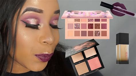 Huda Beauty Makeup Look Ft The New Nude Palette YouTube
