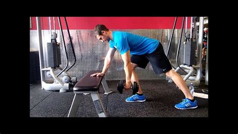 Bent Over Single Arm Dumbbell Rows Supported Split