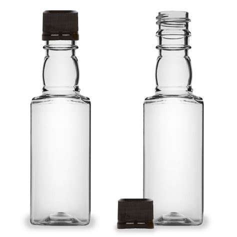 Mini Liquor Bottles Square 50ml Small Empty Plastic Mini Etsy