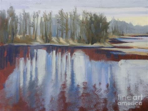 March Reflection Painting By K M Pawelec Fine Art America