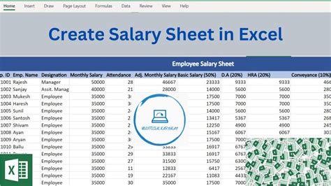 Salary Sheet In Excel How To Make Salary Sheet In Excel Dahrapf