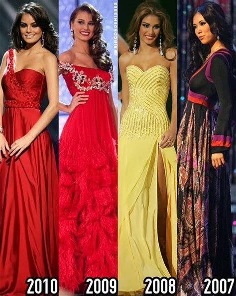 missuniverse en tu opinión ¿cuáles son los tres mejores vestidos de gala de las ganadoras