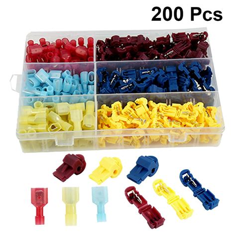 200pcs Insulation Terminals Heat Shrink Wire Crimp Connector Insulated