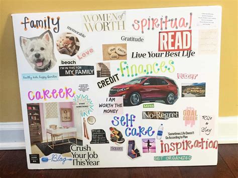 Law Of Attraction Vision Board With Examples