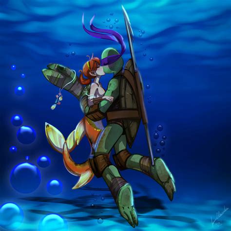 Donatelloapril Ninja Sea Turtle Love By Jasminealexandra On Deviantart