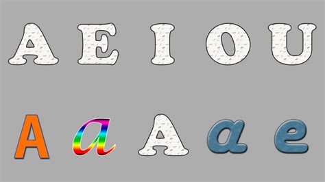 Aprender La Vocales A E I O U Aprender Las Vocales En Español