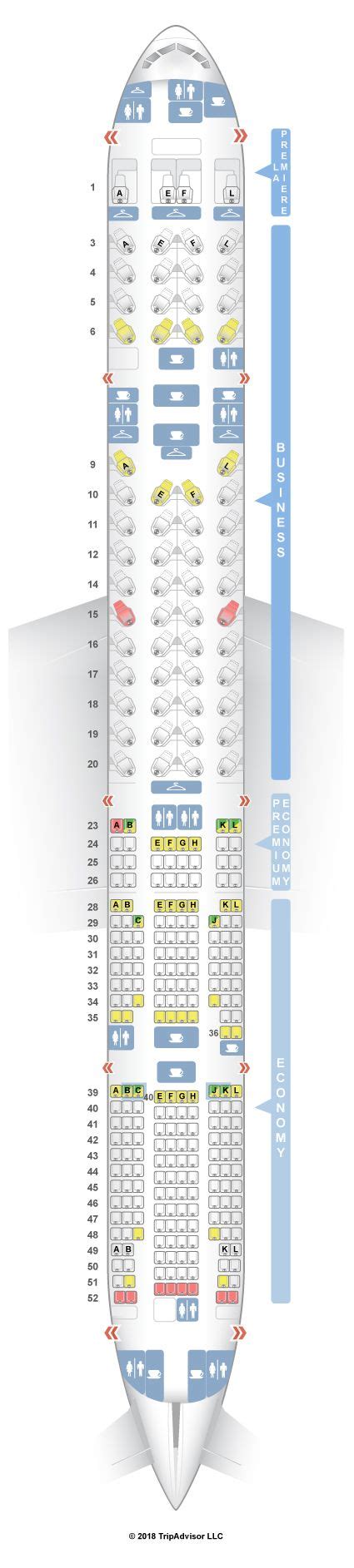 Seatguru Seat Map Air France Boeing 777 300er 77w Four Class V1