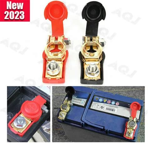 Copper Car Battery Terminals Cable Ends Connector Clamp Negative And