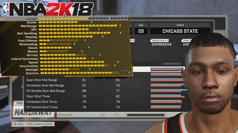 Nba 2k18 See What Your Attribute Upgrades Are By Number Youtube