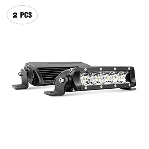 Nilight Led Light Bar Super Slim 2pcs 7 Inch 30w Spot Driving Fog Light
