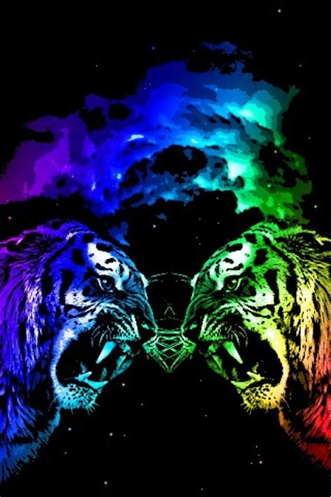 Rainbow Tigers By Icebatwarrior99 On Deviantart