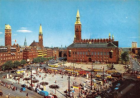 The Town Hall Square Copenhagen Denmark Unused Europe Denmark