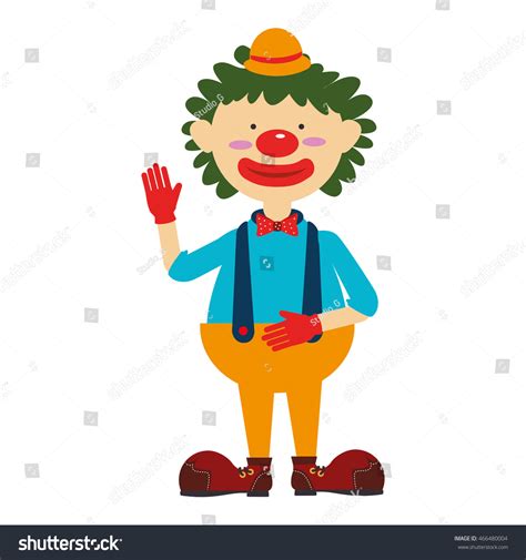 Circus Funny Clown Cartoon Isolated Icon Stock Vector Royalty Free 466480004 Shutterstock