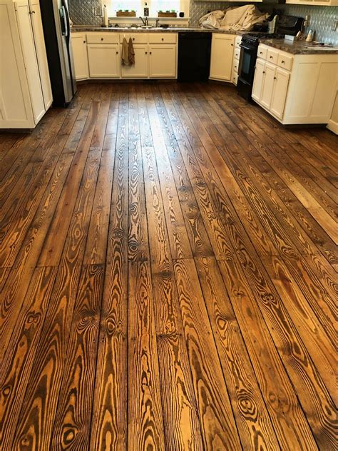 5 12 Yellow Pine Stained In Provincial Pine Floors Flooring Heart