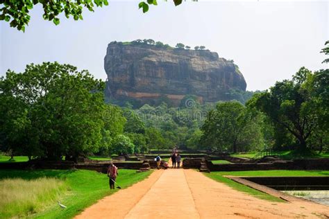 Lion Rock Ancient Rock Fortress Of Sigiriya Sri Lanka Editorial Stock
