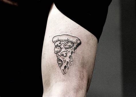 Pizza Slice Tattoo By Kyle Koko On The Left Arm Finger Tattoos Tattoos And Piercings Hand