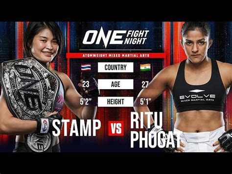 Free Full Fight Stamp Fairtex Stuns Ritu Phogat With Submission Finish At Atomweight Grand Prix