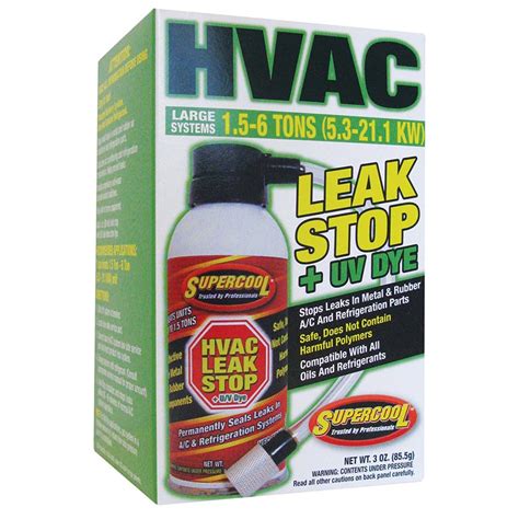 Hvac Leak Stop Plus Uv Dye Up To 6 Ton Unit Bov Domed Can Tsi