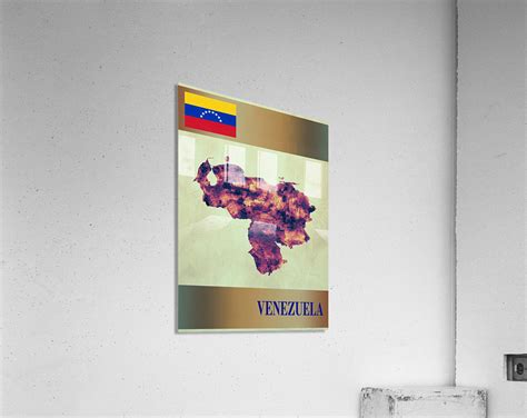 Venezuela Map With Flag Towseef Dar