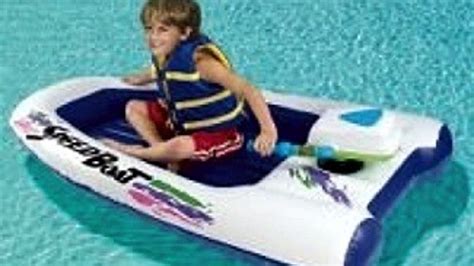 Dubiously Named Inflatable Speed Boat Navigates Pools At Blistering 2mph