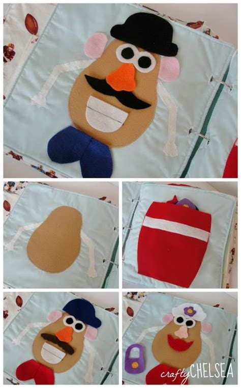 Mr And Mrs Potato Head Quiet Book Page Diy Quiet Books Baby Quiet Book